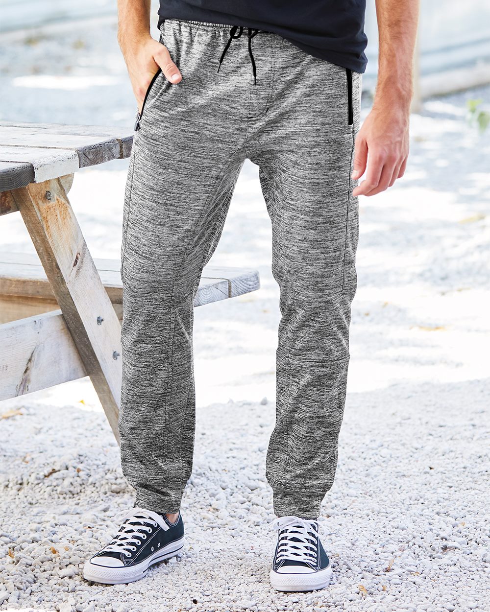Pantalon gris sport molleton - Bernier