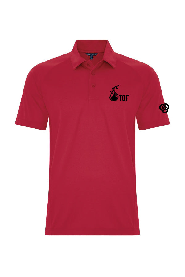 Polo homme rouge  - Tof
