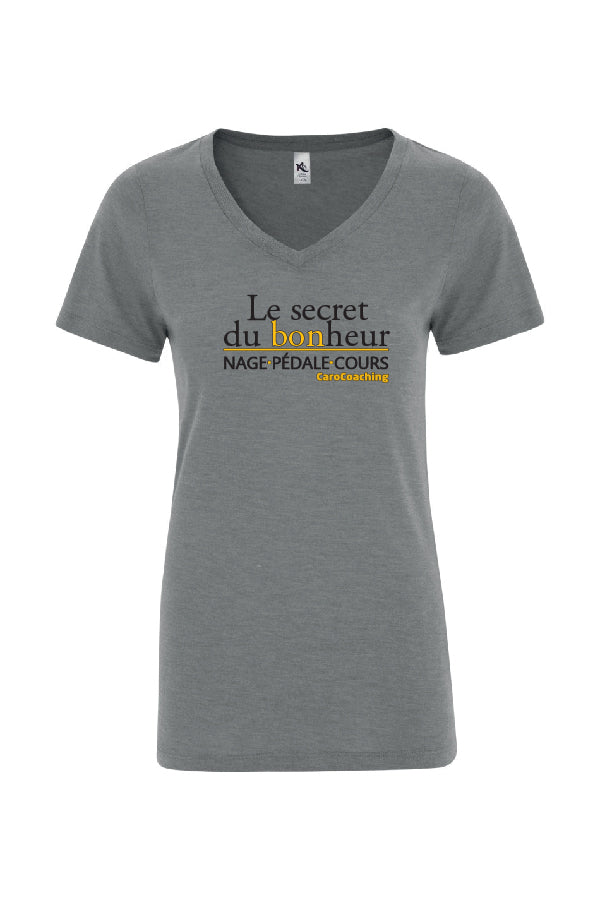 T-Shirt : Le secret du bonheur - CaroCoaching