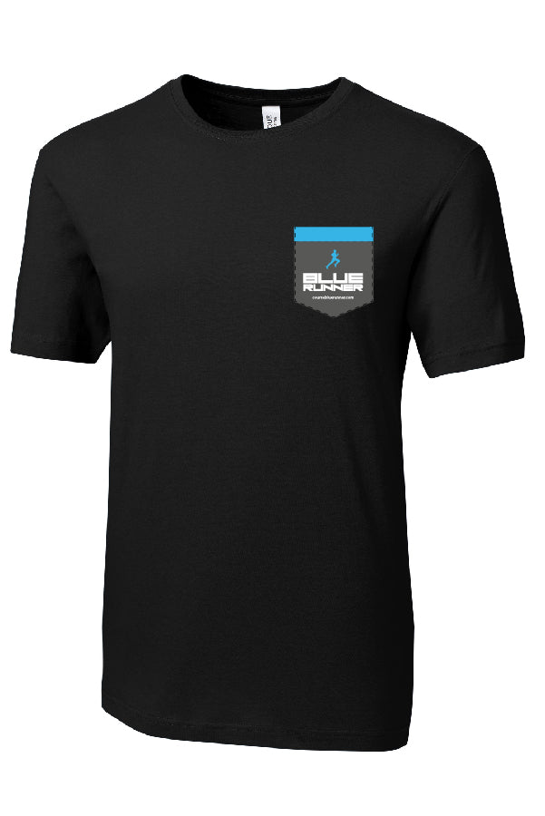 T-shirt à poche noir - Blue Runner