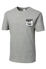 T-shirt à poche gris - Blue Runner