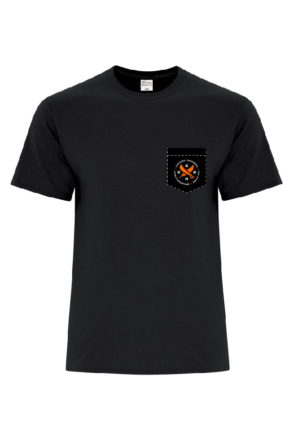 T-Shirt à poche noir- Corsaire-Chaparral