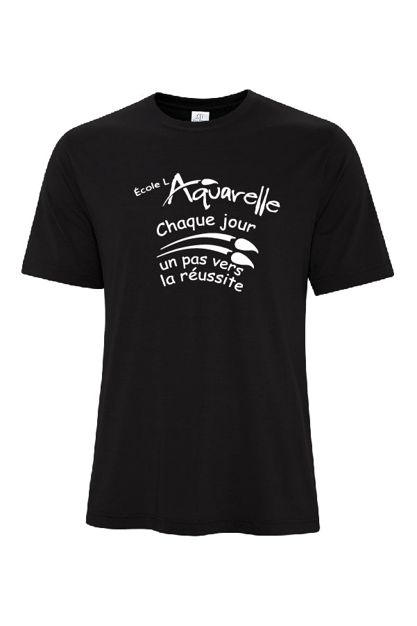 T-shirt noir L'Aquarelle