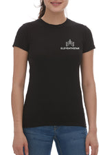 T-shirt noir chiné - ELEVENTHSTAR
