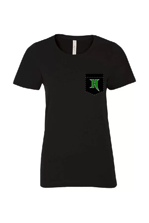 T-shirt noir à poche - Harfang