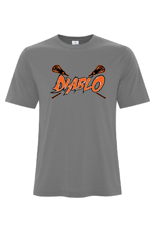 T-shirt sport homme & junior col O gris - Diablo