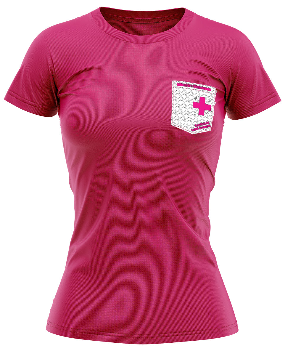 T-shirt framboise femme - Service Santé