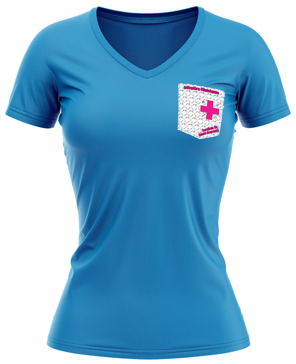 T-shirt col V saphir femme - Service Santé