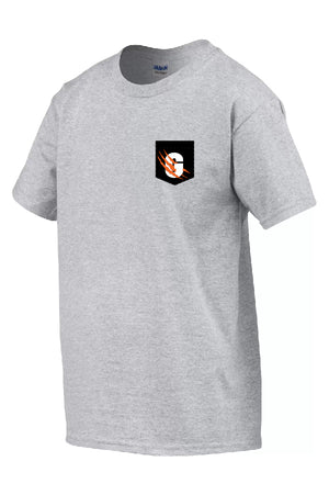 T-shirt a poche gris - École Sainte-Béatrice