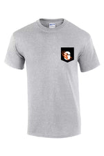 T-shirt a poche gris - École Sainte-Béatrice