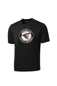 T-shirt noir vinyle imprimé - Orioles