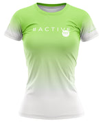 T-shirt  de sport dégradé Lime à Blanc - Forme Active