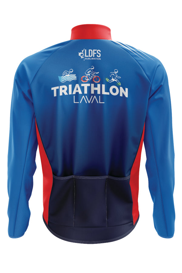 Veste Imperméable 3 poches au dos - Triathlon Laval